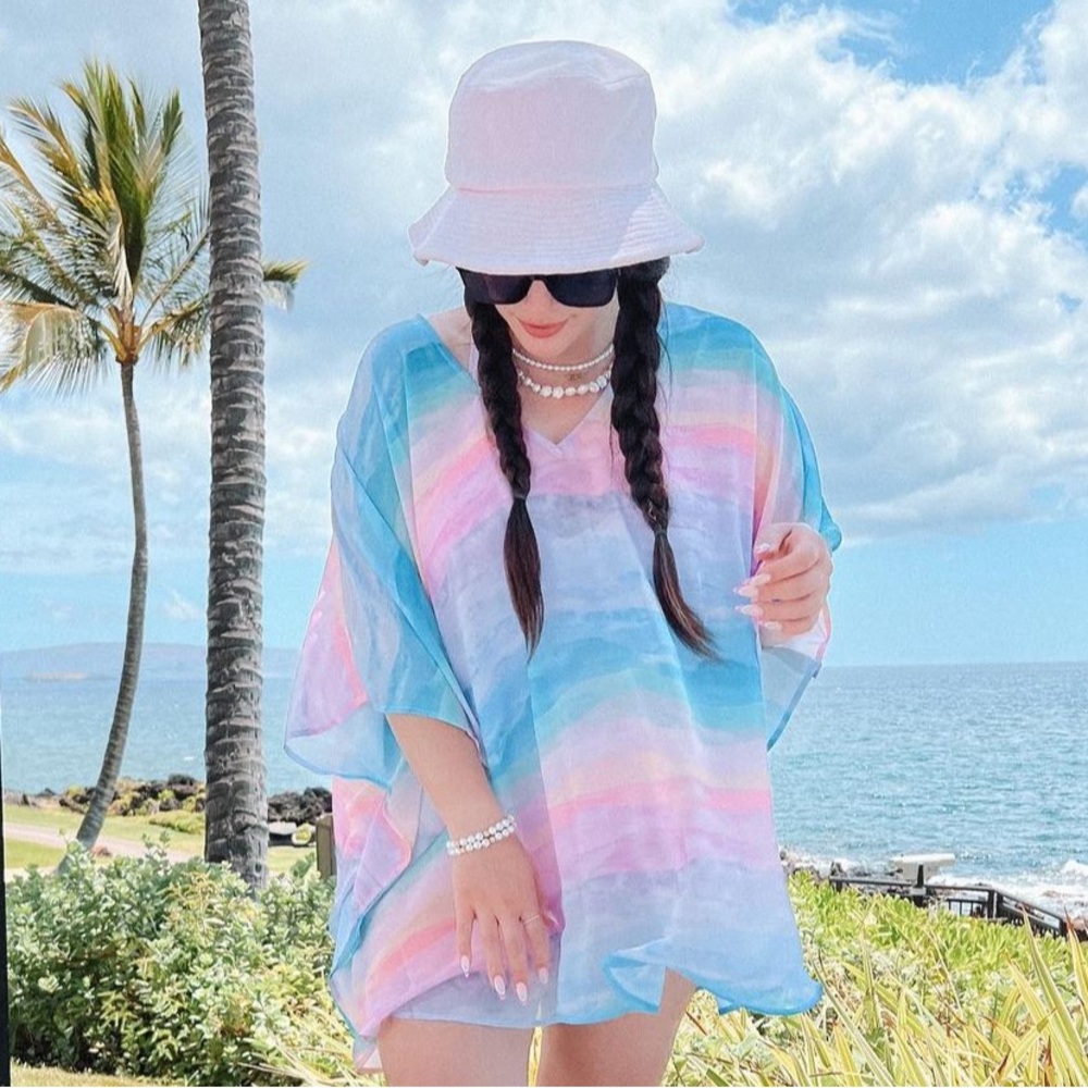 Stoney Clover Lane Mermaid Terry Bucket Hat in Jellyfish